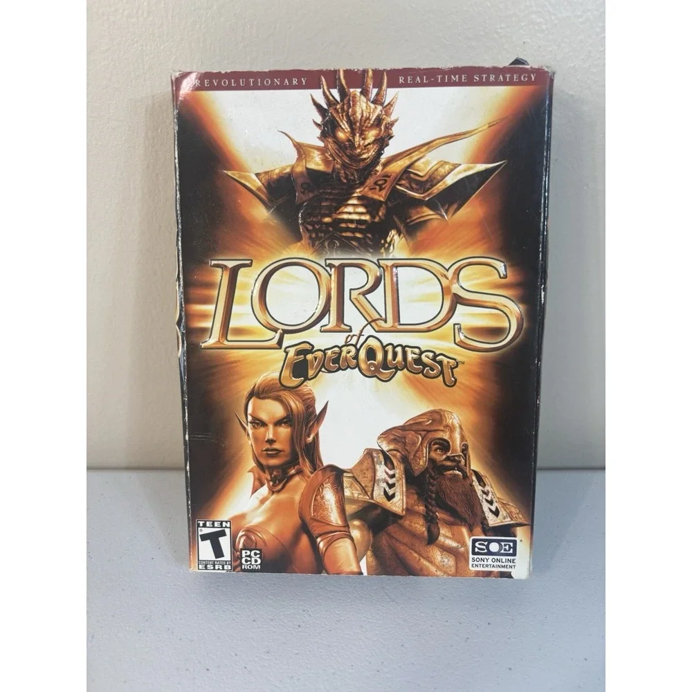 Lords of EverQuest (PC 2003) Small Box PC GAME Great Condition. Complete/Poster